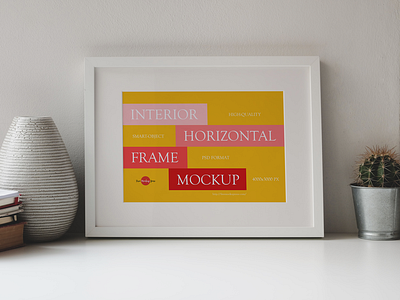 Free Interior Horizontal Frame Mockup branding download font frame free free mockup freebie identity logo mock up mockup mockup free mockup psd mockups photo mockup print psd stationery template