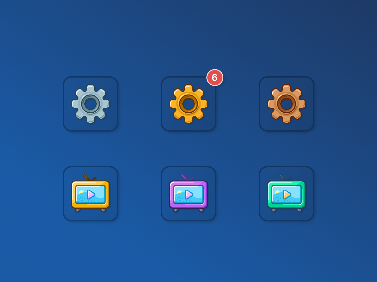 Settings menu for game by Rengised on Dribbble