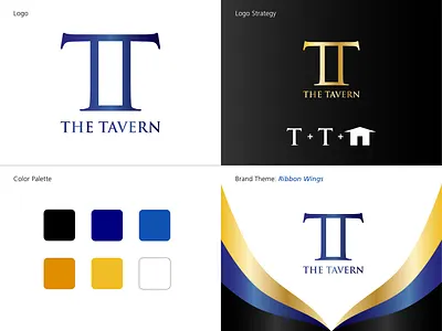 The Tavern Branding brand branding color design greek icon identity logo mark palette pillar roman strategy tavern the tavern vector