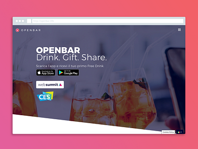 OpenBar Website design digital ui design ux design website wordpress