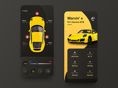 Car Remote Control App app car design icon mobile ui