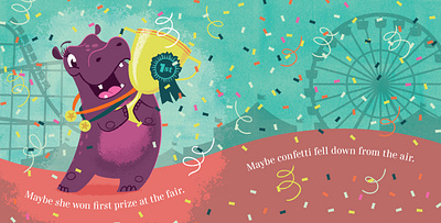 Hip Hooray, Hippo! First Prize childrens book hippo hippopotamus illustrator