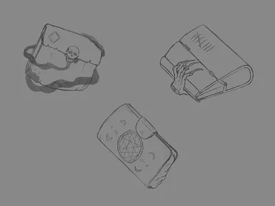 D&D Armory 006 Sketch: Wallet of the Slayer adobe design dnd dndarmory dungeons and dragons dungeonsanddragons illustration