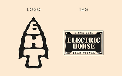 Electric Horse Tattoo | logo and tag branding clothing logo tag tattoo