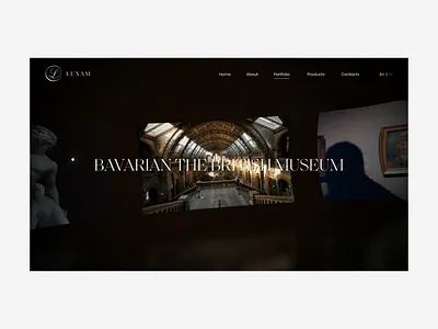 Luxam Gallery animation concept design fashion portfolio promo template ui ukraine web