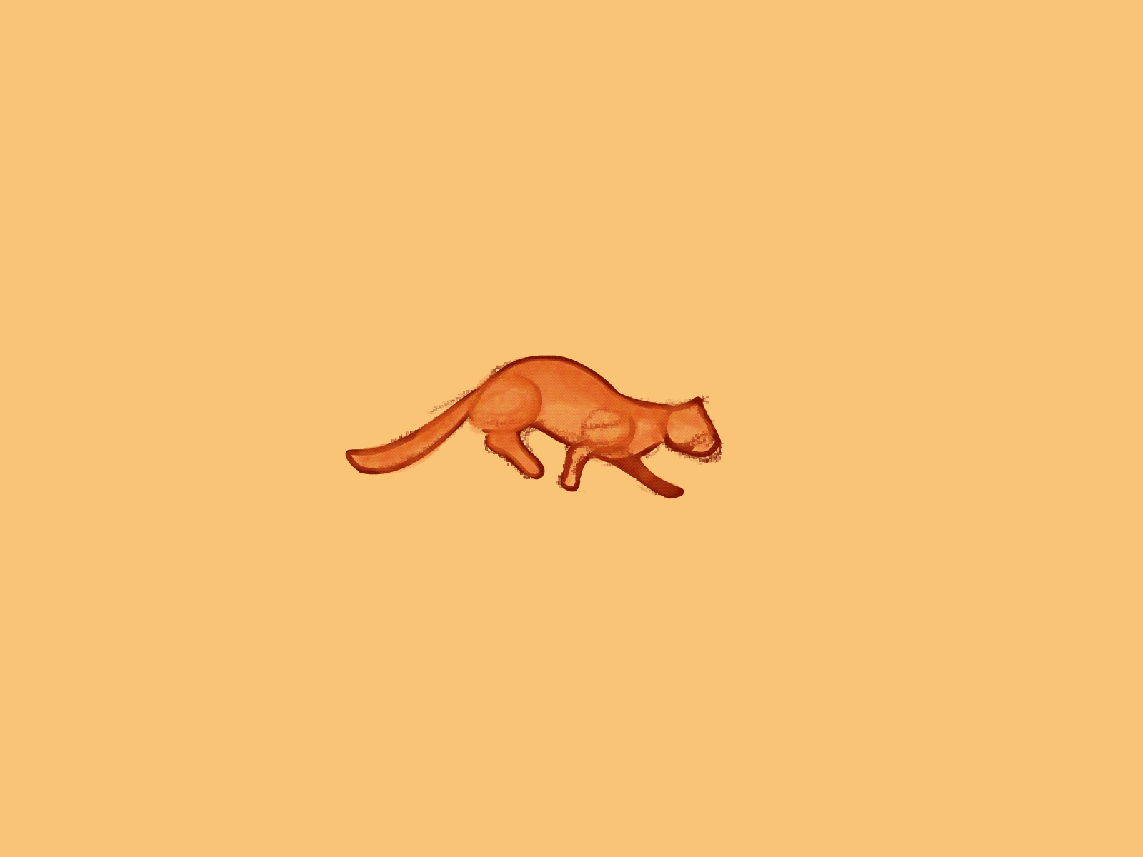 Cat Animation animation cat gif illustration onion skin orange orange tabby procreate run sketch