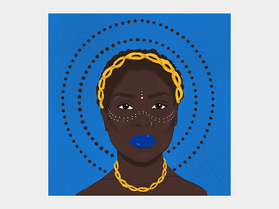 Digital Drawing african american african style african woman digital drawing face drawing gorgeous illustraion poc procreate woman portrait