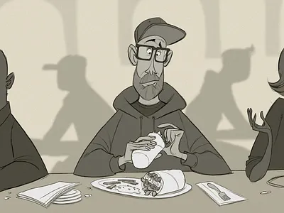 Schwarma character character design characters illustration lunch schwarma sketch