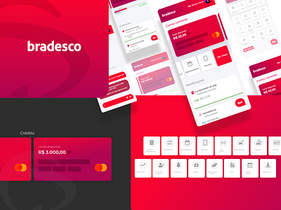 Redesign application bank bradesco adobe adobexd motion ui uidesign uiux ux xd