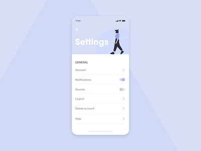 Daily UI 07 | Settings! 😁 branding daily ui dailyui dailyui 007 dailyuichallenge design dribbble flat graphicdesign minimal settings page settings ui ui