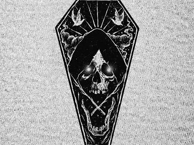 SOLD artwork band merch dark art dark artist dark illustration design macabre merch merch design merchdesign skull art t shirt design