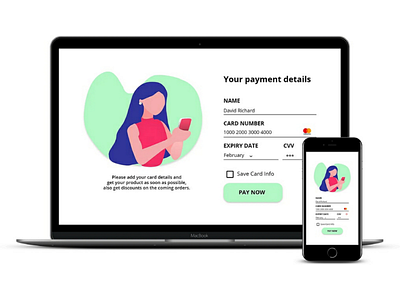 DailyUI 002 - Credit Card Checkout dailyui uiux design challenge
