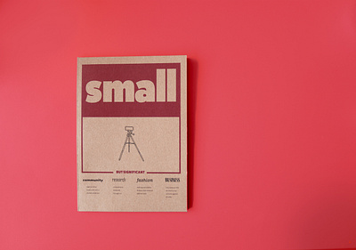 Small but Significant Magazine a5 cardboard design editorial design magazine print print design typography