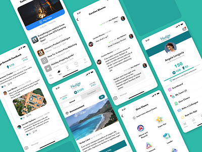 Nudge Rewards App! app design ios nudge ui uxui