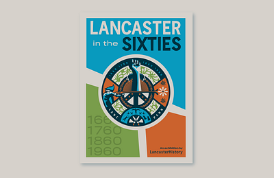 Lancaster History Exhibit Branding branding clean grid illustration poster design posterdesign posterlayout typography vintageposter