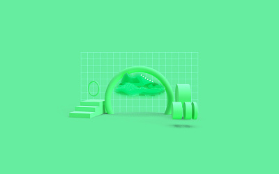 Colorway 3d art direction illustration