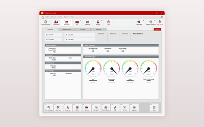 Paladin POS Reports Page desktop app fluent design system point of sale product design ui ux windows app