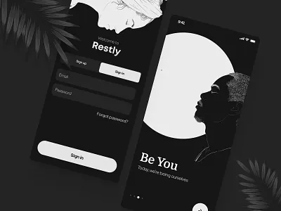 Sleeping app app health ios iphone onboarding sign in signup sleep uiux