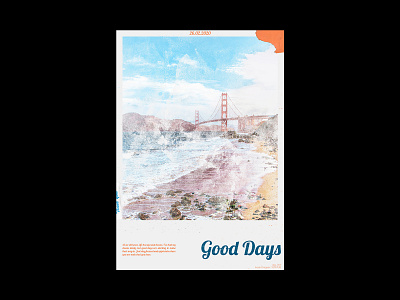 day_057 / Good Days artwork design graphic design photoshop poster poster a day poster art poster design typography