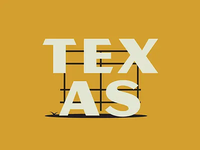 Texas Sign branding design illustration marquee neon sign retro sign texas typography vector