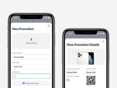 Promotion App app clean design interface mobile product product design promotion ui upload ux