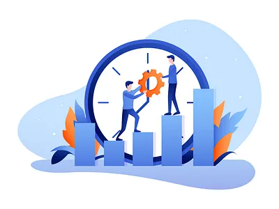 Use your time animation app branding icon illustrator logo minimal ux vector web