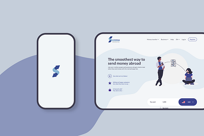 SWOOSH MONEY TRANSFER animation app design branding design minimal ux web web design webdesign website