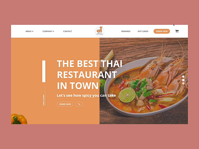 LAZY FOX THAI CUISINE animation app app design branding design flat logo minimal ui ux