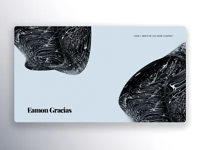 Personal Online Folio Design concept abstract branding design experimental gradient logo photoshop ui ux web design