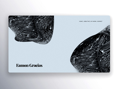 Personal Online Folio Design concept abstract branding design experimental gradient logo photoshop ui ux web design