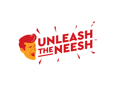 Unleash the Neesh character design cricket illustration portrait quiff shouting