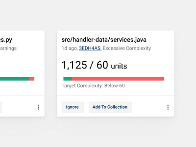 Some simple insight cards data viz material design