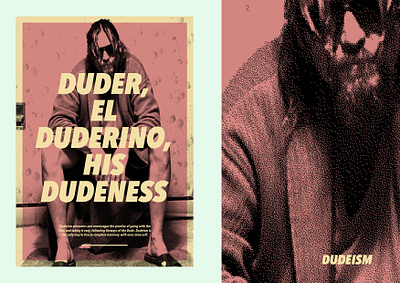 Dudeism layout poster the big lebowski typography