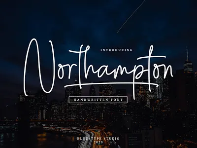 Northampton Font branding design font font design illustration lettering logo type typography vector