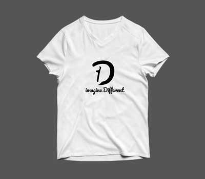 Imagine different t shirt branding design logo mockup