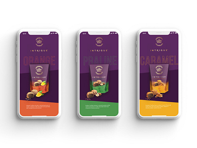 Quality Street Intrigue Story Screens app branding corporate branding design minimal typography ui ui ux design ux web