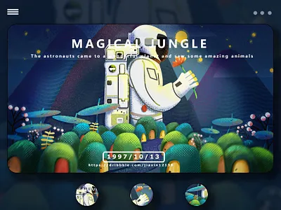 The astronauts are in the magic forest design illustration illustration art illustration design