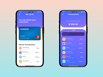 Fintech App - Transactions Page app fintech payment payment app uidesign