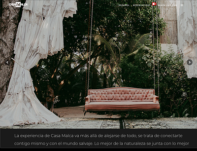 CasaMalca Website hotel website