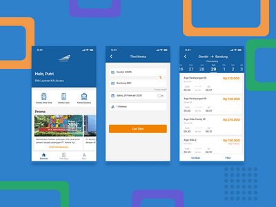 KAI Access Redesign booking booking app kai kai access kereta train booking app trains ui ux