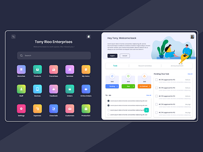 CRM Portal app branding clean design flat minimal typography ui ux web