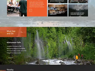 Local Tourism Site experiment tourism tourism site web site web site design