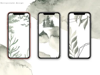 Coniferous Forest For Intagram branding compositions design forest illustration instagram stories leaves vector