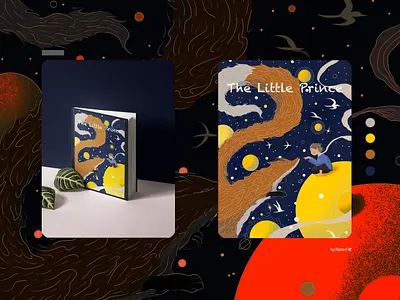 the little prince design illustration typography