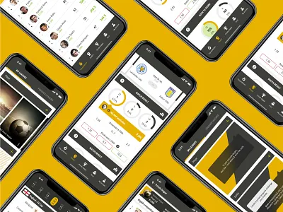 Bookbreakrs football predictions app bets betting bookbreakrs bookmakers football mobile app prediction app score soccer app sport statistics ui ux yellow