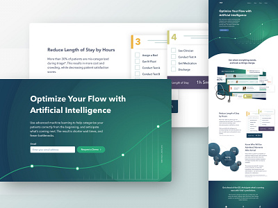 Vital — For Hospitals artificial intelligence brand emergency room healthcare layout machine learning marketing site medical app ui ux visual design website