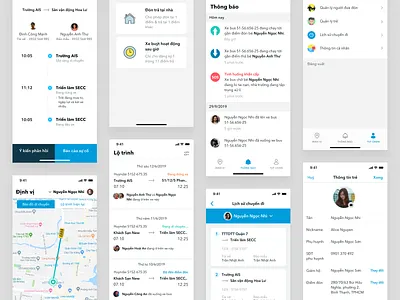 Smart Bus app for Elementary School in Vietnam ui ui design ux