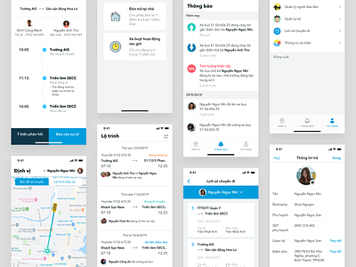 Smart Bus app for Elementary School in Vietnam ui ui design ux