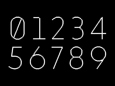 Pixelated "san serif" numerical experiments bespoke typography black and white brand brand identity branding branding design custom typography design digital brand numbers numerical pixel pixel typography pixelated pixelated typeface typography typography design