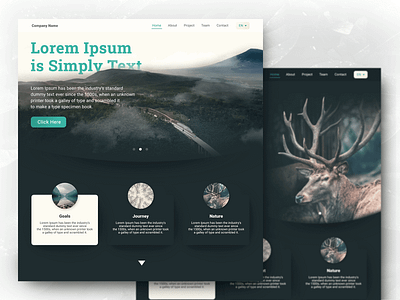 Welcome Header for an Eco Journey Landing page (First Design) branding design eco website green website header design home page home page design landing page nature design ui design website design